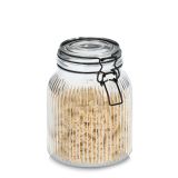 POSODA ZA SHRANJEVANJE, STEKLENA S SPONKO ZA ZAPIRANJE 1400 ML '12,8X17,4 CM