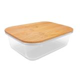 POSODA ZA SHRANJEVANJE STEUBER STEKLENA - POKROV BAMBUS 1860 ML