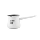 POSODA ZA TOPLE NAPITKE CUCKOO CUPS EMAJLIRANA DŽEZVA 11 CM, 0.70 L BUT FIRST COFFEE