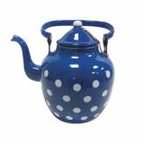POSODA ZA TOPLE NAPITKE EMO ČAJNIK POLKA MODER