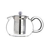 POSODA ZA TOPLE NAPITKE GALICIJA ČAJNIK STEKLO/NERJAVEČE JEKLO WILLIAM 0.8L