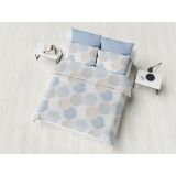 POSTELJNINA SVILANIT DOTTY 200X200/2X60X80 CM MODRA