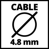 ROČNI VLEK Z ŽIČNO VRVJO EINHELL POTEZNA VITEL TC-LW 1000 2.2M VRVI
