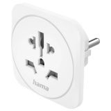 POTOVALNI ADAPTER TIPA E IN F, 3-POLNI, UNIVERZALNI, SVET-EVROPA, BEL