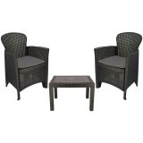 PP VRTNA GARNITURA PROGARDEN AKITA, ANTRACIT Z BLAZINAMI