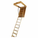 LESENE PODSTREŠNE STOPNICE MQ PRAKTIK 70X120X270 CM TRODELNE - NAVADNA VZMET