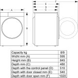 PRALNO-SUŠILNI STROJ HISENSE WD3S8043BW3