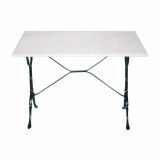 KOVINSKA MIZA LESLI PRAVOKOTNA MARMOR 100 X 60 CM