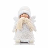 PRAZNIČNA FIGURA GLOSSTYLE ANGEL TEKSTILNI 29 CM SORTIRANO 20X14X29 CM