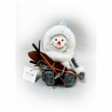 PRAZNIČNA FIGURA GLOSSTYLE ESKIM 17 CM VIŠINE 15 CM ŠIRINE