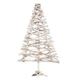 PRAZNIČNA FIGURA GLOSSTYLE JELKA BELA LESENA 80 CM VIŠINE