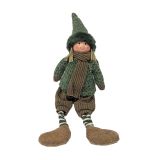 PRAZNIČNA FIGURA GLOSSTYLE OTROK, ZELEN 15X11X51 CM, SORTIRANO