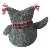 PRAZNIČNA FIGURA GLOSSTYLE SOVA TEKSTILNA 25 CM 28X15X25 CM