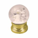 PRAZNIČNA FIGURA GLOSSTYLE VODNA KROGLA 6 CM Z ANGEL OM ZLATI ALI SREBRNI