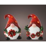 PRAZNIČNA FIGURA LUMINEO ŠKRAT Z LED LUČKO, RDEČ 18.80 CM, SORTIRANO