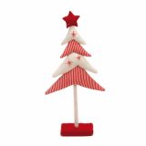 PRAZNIČNA FIGURA R+W JELKA RDEČA BELA 40 CM