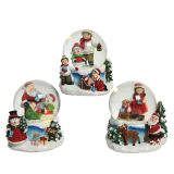 PRAZNIČNA FIGURA VODNA KROGLA LED 6.5X8.8CM-1L SORTIRANO