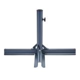 PODSTAVEK ZA SENČNIK NATERIAL KRIŽNO STOJALO 66X43X40 T.SIVA