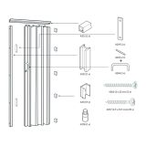 PREKLOPNA VRATA EASYDEAL BELA 82X203 CM