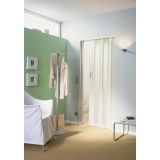 PREKLOPNA VRATA MARLEY NEW GENERATION BELA STEKLO TURKIZ 86X205 CM