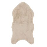 PREPROGA IZ UMETNEGA KRZNA, BEŽ BARVE, 90X50X2 CM