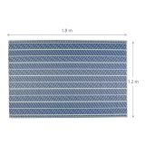 PREPROGA NATERIAL ENOS 120X180 MODRA/BEŽ ZUNANJA