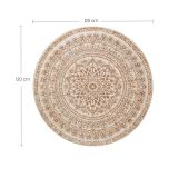 PREPROGA SONGMICS HOME OKROGLA 120 CM BEŽ