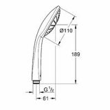 GROHE EUPHORIA, ENOJNO PRŠENJE