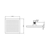 PRHA UNITAS NADGLAVNA PRHA SQ A54B ČRNA KVADRATNA