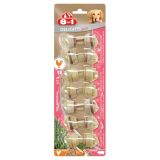 PRIBOLJŠEK ZA PSA 8 IN 1 KOSTI ZA ŽVEČENJE, XS SVINJSKA KOŽA, 7 KOS