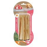 PRIBOLJŠEK ZA PSA 8 IN 1 ŽVEČLJIVE PALČKE SVINJSKA KOŽA, 3 KOS