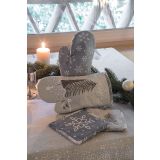 PRIJEMALKA SIRETESSILE 17X17 CM IN ROKAVICA 18X30CM WINTER LAND