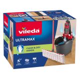 PRIPOMOČEK ZA ČIŠČ. TAL VILEDA ULTRAMAX KOMPLET Z DRŽALOM+VEDRO Z OŽEMAL.