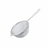 PRIPOMOČEK ZA ODCEJANJE DOMY CEDILO Z ENIM ROČAJEM 10 CM KOVINSKO