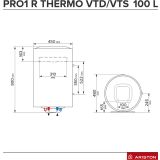 GRELNIK VODE, BOJLER, ELEKTRIČNI KOMBINIRANI ARISTON PRO1 R 100 VTD 1,8K EU DESNI PRIKLOP