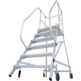 PROSTOSTOJEČA LESTEV KRAUSE STABILO PREMIČNI PODEST 6 STOPNIC BREZ ROČAJEV/OGRAJE