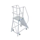 PROSTOSTOJEČA LESTEV KRAUSE STABILO PREMIČNI PODEST 6 STOPNIC BREZ ROČAJEV/OGRAJE