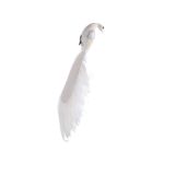 OKRASEK ZA JELKO GLOSSTYLE PTIČ 34 CM BEL