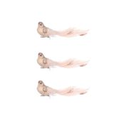 OKRASEK ZA JELKO HOUSE OF SEASONS PTIČ KLIP SVETLO ROZA 18CM