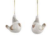 OKRASEK ZA JELKO PTIČEK BEL