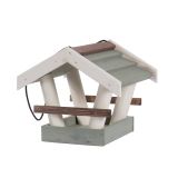 PTIČJA HIŠICA BELO / SIVA / RJAVA 29X26X24 CM