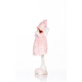 PUNČKA, ROZA BARVE, VIŠINE 42 CM