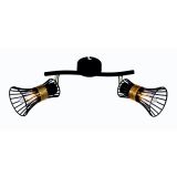 DEKORATIVNI REFLEKTOR PURRA 2XE14 ČRNA / ZLATA