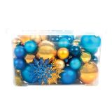 PVC BUNKA GLOSSTYLE SET 68 Z ROČKO ZLATA- MODRA BARVA, PVC ŠKATLI