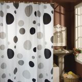 PVC KOPALNIŠKA ZAVESA MSV 180X200 RJAVI KROGI