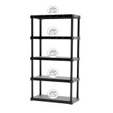 PVC REGAL PRACTIC 174.5X80X40 CM 5P/50KG ČRN