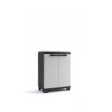OMARA KETER SPLIT - PREMIUM CABINET, NAMENJENA ZA LOČEVANJE ODPADKOV ČRNO-SIVA 92X68X39 CM / 2X110 L
