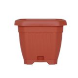PE ZUNANJI LONEC BLUMAX OCTAGON 14X14CM TERAKOTA PODSTAVEK IN VOD.REZERVA
