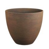 PE ZUNANJI LONEC MICA ECHO OKROGEL TEMNO RJAV V39.5XD45CM