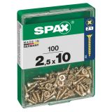 UNIVERZALNI VIJAK SPAX PZ 2.5X10 YELLOX A2G V ZAVITKU 100KOS